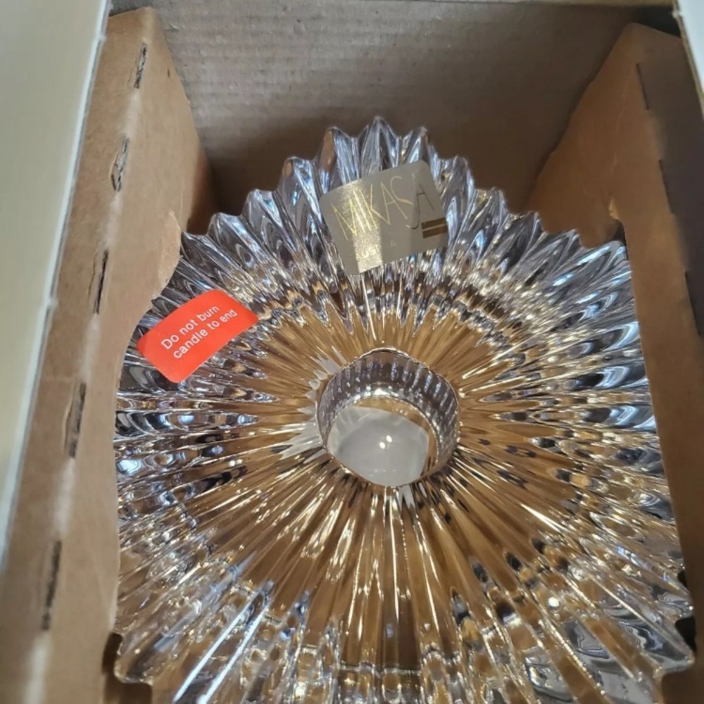 NEW Mikasa Crystal Candle Holders - Picture 6 of 7